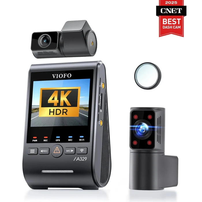 VIOFO A329S 3-Channel Kit with CNET Best Dash Cam Award